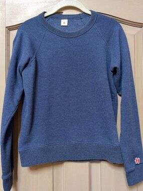 Homage Blue Go-To Drop Shoulder Crewneck Sweatshirt S